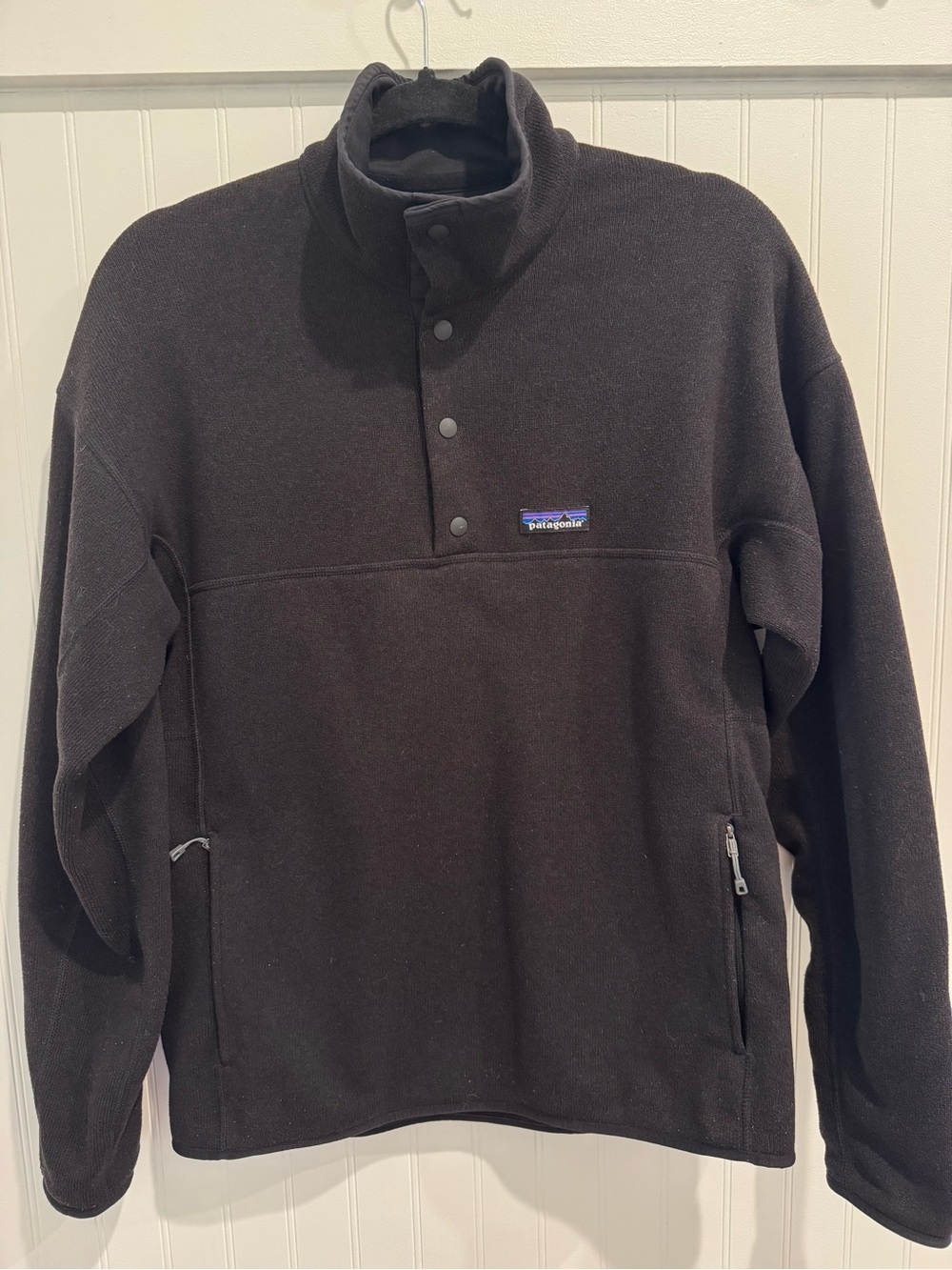 Patagonia Black Snap-T Fleece Pullover Jacket